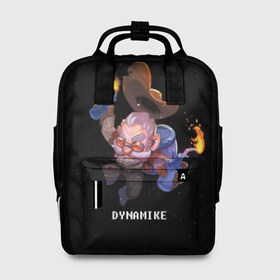 Женский рюкзак 3D с принтом Dynamike в Ухте, 100% полиэстер | лямки с регулируемой длиной, сверху ручки, чтобы рюкзак нести как сумку. Основное отделение закрывается на молнию, как и внешний карман. Внутри два дополнительных кармана, один из которых закрывается на молнию. По бокам два дополнительных кармашка, куда поместится маленькая бутылочка
 | brawl stars | jessie | leon | spike | бравл старс | джесси | леон | спайк