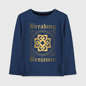 Детский лонгслив хлопок с принтом Breaking Benjamin в Ухте, 100% хлопок | круглый вырез горловины, полуприлегающий силуэт, длина до линии бедер | breaking benjamin | dark before dawn | dear agony | phobia | saturate | we are not alone | бенджамин бернли | группы | метал | музыка | рок | хард рок
