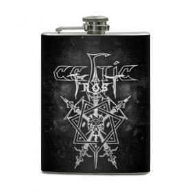 Фляга с принтом Celtic Frost в Ухте, металлический корпус | емкость 0,22 л, размер 125 х 94 мм. Виниловая наклейка запечатывается полностью | Тематика изображения на принте: black metal | celtic frost | death metal | блэк метал | глэм метал | готик метал | группы | дарк метал | дум метал | дэт метал | метал | музыка | рок | трэш метал
