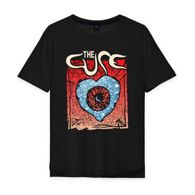Мужская футболка хлопок Oversize с принтом The Cure в Ухте, 100% хлопок | свободный крой, круглый ворот, “спинка” длиннее передней части | cure | robert james smith | the cure | готик рок | группы | музыка | постпанк | роберт смит | рок