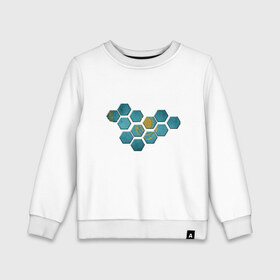 Детский свитшот хлопок с принтом Казахстан в Ухте, 100% хлопок | круглый вырез горловины, эластичные манжеты, пояс и воротник | Тематика изображения на принте: 