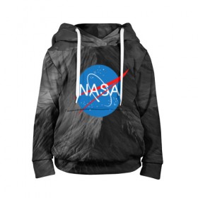 Детская толстовка 3D с принтом NASA в Ухте, 100% полиэстер | двухслойный капюшон со шнурком для регулировки, мягкие манжеты на рукавах и по низу толстовки, спереди карман-кенгуру с мягким внутренним слоем | galaxy | nasa | space | space company | star | астрономия | галактика | звезды | космическая компания | космос | наса