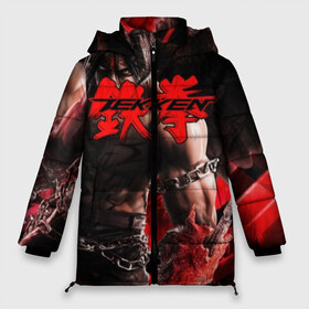 Женская зимняя куртка 3D с принтом Tekken в Ухте, верх — 100% полиэстер; подкладка — 100% полиэстер; утеплитель — 100% полиэстер | длина ниже бедра, силуэт Оверсайз. Есть воротник-стойка, отстегивающийся капюшон и ветрозащитная планка. 

Боковые карманы с листочкой на кнопках и внутренний карман на молнии | arcade | battle | combo | damage | evolution | game | jin | knee | ranked | the mixup lyon | tournament | twt | uppercut | vs | железный | кулак | манга | файтинг