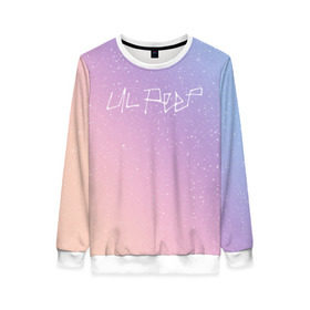 Женский свитшот 3D с принтом LIL PEEP в Ухте, 100% полиэстер с мягким внутренним слоем | круглый вырез горловины, мягкая резинка на манжетах и поясе, свободная посадка по фигуре | lil peep | lil prince | logo | music | rap | зарубежная музыка | зарубежные | лил пип | лого | маленький принц | музыка | реп