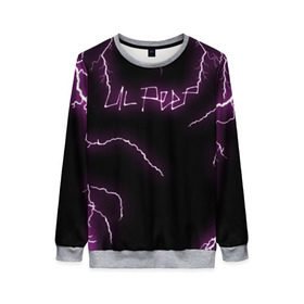 Женский свитшот 3D с принтом LIL PEEP в Ухте, 100% полиэстер с мягким внутренним слоем | круглый вырез горловины, мягкая резинка на манжетах и поясе, свободная посадка по фигуре | lil peep | lil prince | logo | music | pink | rap | thunder | зарубежная музыка | зарубежные | лил пип | лого | маленький принц | молнии | музыка | реп | розовый