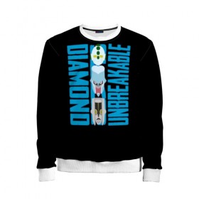 Детский свитшот 3D с принтом JoJo в Ухте, 100% полиэстер | свободная посадка, прямой крой, мягкая тканевая резинка на рукавах и понизу свитшота | anime | aureo | jojo | jojos | jojos bizarre adventure | vento | боевик | джоджо | иероглиф | манга | приключения | стиль | ужасы | фэнтези | япония