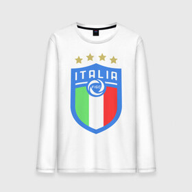 Мужской лонгслив хлопок с принтом Сборная Италии в Ухте, 100% хлопок |  | italia | italy | squadra azzurra | италия | сборная италии | сборная италии по футболу | форма | футбольные сборные | чемпионат европы | чемпионат мира