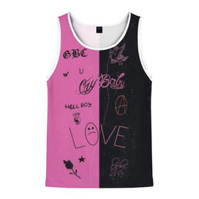 Мужская майка 3D с принтом Lil Peep в Ухте, 100% полиэстер | круглая горловина, приталенный силуэт, длина до линии бедра. Пройма и горловина окантованы тонкой бейкой | awful things | gustav | lil peep | густав ор | клауд | клауд рэп | лил | лили | певец | пееп | пеп | пип | пост эмо | реп | репер | рэп | рэпер | трэп | хип | хип хоп | хоп | эмо трэп