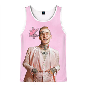 Мужская майка 3D с принтом Lil Peep в Ухте, 100% полиэстер | круглая горловина, приталенный силуэт, длина до линии бедра. Пройма и горловина окантованы тонкой бейкой | awful things | gustav | lil peep | густав ор | клауд | клауд рэп | лил | лили | певец | пееп | пип | пост эмо | реп | репер | рэп | рэпер | трэп | хип | хип хоп | хоп | эмо трэп