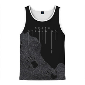 Мужская майка 3D с принтом DEATH STRANDING в Ухте, 100% полиэстер | круглая горловина, приталенный силуэт, длина до линии бедра. Пройма и горловина окантованы тонкой бейкой | bridges | death stranding | fragile express | games | kojima | kojima productions | logo | ludens | игры | кодзима | лого | люденс