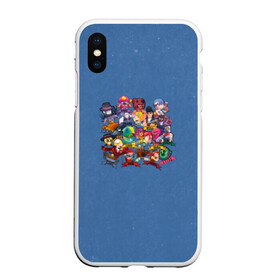 Чехол для iPhone XS Max матовый с принтом Brawl Stars в Ухте, Силикон | Область печати: задняя сторона чехла, без боковых панелей | brawl stars | moba | барли | ворон | джин | динамайк | дэррил | игра | карл | кольт | леон | мортис | нита | пайпер | пенни | поко | пэм | рико | спайк | тара | фрэнк | шелли | эль примо