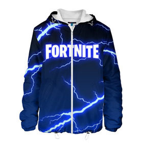 Мужская куртка 3D с принтом FORTNITE в Ухте, ткань верха — 100% полиэстер, подклад — флис | прямой крой, подол и капюшон оформлены резинкой с фиксаторами, два кармана без застежек по бокам, один большой потайной карман на груди. Карман на груди застегивается на липучку | 