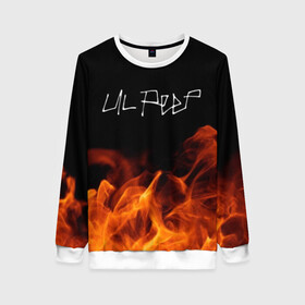 Женский свитшот 3D с принтом LIL PEEP в Ухте, 100% полиэстер с мягким внутренним слоем | круглый вырез горловины, мягкая резинка на манжетах и поясе, свободная посадка по фигуре | lil peep | lil prince | logo | music | pink | rap | зарубежная музыка | зарубежные | лил пип | лого | маленький принц | музыка | реп | розовый