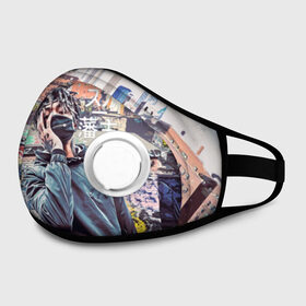 Маска из неопрена с принтом SCARLXRD (RAP) в Ухте, неопрен 100% | Форма огибающая нос. Резинки для ушей с дополнительной резинкой на затылке. Клапан для выдоха для активного дыхания при занятиях спортом. Эластичный материал маски и окантовки для лучшего растяжения и прилегания маски.  | музыка | реп | скарлорд