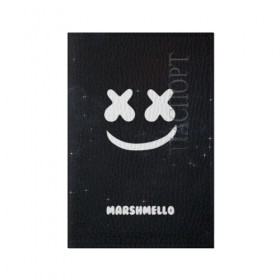 Обложка для паспорта матовая кожа с принтом Marshmello Cosmos в Ухте, натуральная матовая кожа | размер 19,3 х 13,7 см; прозрачные пластиковые крепления | dj | marshmello | usa | америка | клубная музыка | мармело | маршмелло | маршмеллоу | музыка | музыкант
