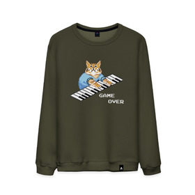 Мужской свитшот хлопок с принтом IT CROWD 8 bit cat в Ухте, 100% хлопок |  | 8 bit cat | 8 бит кот | cat | game | game over | it crowd | old gamer | компьютерщики | котики | котэ | майка роя