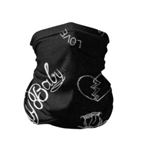 Бандана-труба 3D с принтом LIl Peep (Broken) в Ухте, 100% полиэстер, ткань с особыми свойствами — Activecool | плотность 150‒180 г/м2; хорошо тянется, но сохраняет форму | baby | broken | cry | lil | lil peep | peep | rap | rose | лил | лил пип | пип | реп | роза | сердце