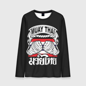 Мужской лонгслив 3D с принтом Muay Thai в Ухте, 100% полиэстер | длинные рукава, круглый вырез горловины, полуприлегающий силуэт | Тематика изображения на принте: fight | muay thai | thai boxing | ufc | бокс | ката | кикбоксин | лаос | лоу кик | муай | мьянма | поединок | таиланд | тай | тайский | таолу