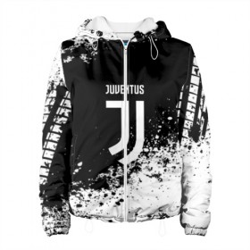 Женская куртка 3D с принтом JUVENTUS в Ухте, ткань верха — 100% полиэстер, подклад — флис | прямой крой, подол и капюшон оформлены резинкой с фиксаторами, два кармана без застежек по бокам, один большой потайной карман на груди. Карман на груди застегивается на липучку | italia | juve | juventus | sport | италия | спорт | спортивная форма | футбол | футбольный | чемпионат | ювентус