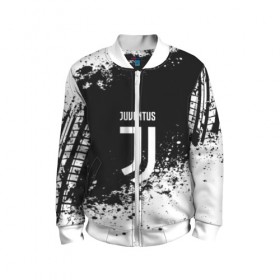 Детский бомбер 3D с принтом JUVENTUS в Ухте, 100% полиэстер | застегивается на молнию, по бокам два кармана без застежек, мягкие манжеты, по низу бомбера и на воротнике — эластичная резинка | italia | juve | juventus | sport | италия | спорт | спортивная форма | футбол | футбольный | чемпионат | ювентус