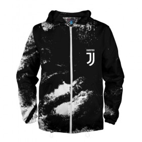 Мужская ветровка 3D с принтом Juventus Sport в Ухте, 100% полиэстер | подол и капюшон оформлены резинкой с фиксаторами, два кармана без застежек по бокам, один потайной карман на груди | 