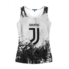 Женская майка 3D с принтом Juventus в Ухте, 100% полиэстер | круглая горловина, прямой силуэт, длина до линии бедра | Тематика изображения на принте: italia | juve | juventus | sport | италия | спорт | спортивная форма | футбол | футбольный | чемпионат | ювентус