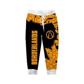 Детские брюки 3D с принтом BORDERLANDS в Ухте, 100% полиэстер | манжеты по низу, эластичный пояс регулируется шнурком, по бокам два кармана без застежек, внутренняя часть кармана из мелкой сетки | Тематика изображения на принте: borderlands | borderlands 2 | borderlands 3 | borderlands pre | borderlands the pre sequel. | the pre sequel | бордерлендс | бордерлендс 2 | бордерлендс 3