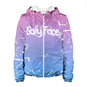 Женская куртка 3D с принтом SALLY FACE в Ухте, ткань верха — 100% полиэстер, подклад — флис | прямой крой, подол и капюшон оформлены резинкой с фиксаторами, два кармана без застежек по бокам, один большой потайной карман на груди. Карман на груди застегивается на липучку | face | game | horror | larry | sally | sally face | sanity s fall | брызги | игра | краски | ларри | мальчик с протезом | салли | салли фейс | ужасы