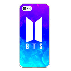 Чехол для iPhone 5/5S матовый с принтом BTS в Ухте, Силикон | Область печати: задняя сторона чехла, без боковых панелей | bangtan boys | bt21 | bts | bts army | bts stickers | fire | flame | j hope | jimin | jin | jungkook | k pop | rap monster | rapmon | suga | v | бтс | корея | стикеры bts