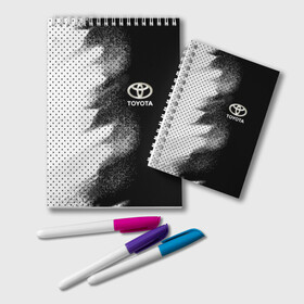Блокнот с принтом Toyota в Ухте, 100% бумага | 48 листов, плотность листов — 60 г/м2, плотность картонной обложки — 250 г/м2. Листы скреплены удобной пружинной спиралью. Цвет линий — светло-серый
 | toyota | абстракция | авто | автомобиль | лого | логотип | машина | таета | тоета | тойота
