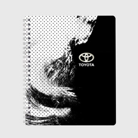 Тетрадь с принтом Toyota в Ухте, 100% бумага | 48 листов, плотность листов — 60 г/м2, плотность картонной обложки — 250 г/м2. Листы скреплены сбоку удобной пружинной спиралью. Уголки страниц и обложки скругленные. Цвет линий — светло-серый
 | toyota | абстракция | авто | автомобиль | лого | логотип | машина | таета | тоета | тойота