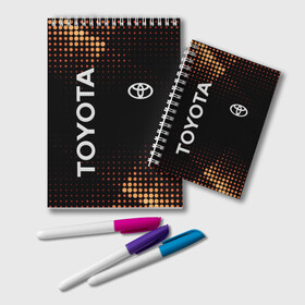 Блокнот с принтом Toyota в Ухте, 100% бумага | 48 листов, плотность листов — 60 г/м2, плотность картонной обложки — 250 г/м2. Листы скреплены удобной пружинной спиралью. Цвет линий — светло-серый
 | toyota | абстракция | авто | автомобиль | лого | логотип | машина | таета | тоета | тойота