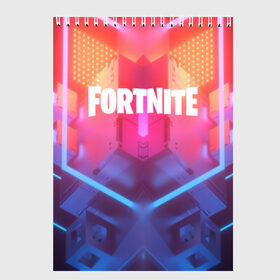 Скетчбук с принтом FORTNITE SEASON 9 в Ухте, 100% бумага
 | 48 листов, плотность листов — 100 г/м2, плотность картонной обложки — 250 г/м2. Листы скреплены сверху удобной пружинной спиралью | 2019 | armor | armour | cybersport | esport | fortnite | game | logo | season 9 | броня | игра | киберспорт | сезон 9 | фиолетовый | фортнайт