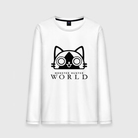 Мужской лонгслив хлопок с принтом MONSTER HUNTER CAT в Ухте, 100% хлопок |  | Тематика изображения на принте: monster hunter cat | monster hunter cats | monster hunter: world | monster hunter: world   hunt em all | monster hunter: world cat | monster hunter: world hunters.