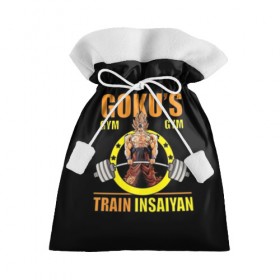 Подарочный 3D мешок с принтом GOKU GYM в Ухте, 100% полиэстер | Размер: 29*39 см | Тематика изображения на принте: bodybuilding | diet | exercise | fitness | gym | heath | motivation | muscle | phil | training | workout | бодибилдинг | мотивация | спорт | трансформация | фитнес | эстетичный