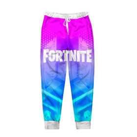Мужские брюки 3D с принтом FORTNITE в Ухте, 100% полиэстер | манжеты по низу, эластичный пояс регулируется шнурком, по бокам два кармана без застежек, внутренняя часть кармана из мелкой сетки | 2019 | armor | armour | cybersport | esport | fortnite | game | logo | season 9 | броня | игра | киберспорт | сезон 9 | фиолетовый | фортнайт
