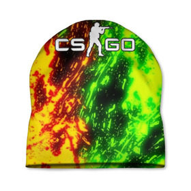 Шапка 3D с принтом CS:GO TOXIC FLAME в Ухте, 100% полиэстер | универсальный размер, печать по всей поверхности изделия | action | astralis | awp | counter strike | cs go | cs go global offensive | cybersport | faze clan | fire | flame | game | gamer | hyper beast | shooter | skin | team liquid | toxic | toxic flame | киберспорт | огонь | оружие | скины | токсик