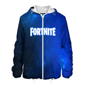 Мужская куртка 3D с принтом FORTNITE COSMO в Ухте, ткань верха — 100% полиэстер, подклад — флис | прямой крой, подол и капюшон оформлены резинкой с фиксаторами, два кармана без застежек по бокам, один большой потайной карман на груди. Карман на груди застегивается на липучку | 