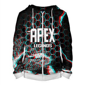 Мужская толстовка 3D на молнии с принтом APEX LEGENDS в Ухте, 100% полиэстер | длина до линии бедра, манжеты и пояс оформлены мягкой тканевой резинкой, двухслойный капюшон со шнурком для регулировки, спереди молния, по бокам два кармана | action | apex legends | combat | explosion | fire | flam | game | gun | heavy weapon | machine gun | man | robot | spark | titanfall | titanfall 2 | war | weapon | шутер