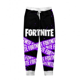 Мужские брюки 3D с принтом FORTNITE в Ухте, 100% полиэстер | манжеты по низу, эластичный пояс регулируется шнурком, по бокам два кармана без застежек, внутренняя часть кармана из мелкой сетки | 2019 | armor | armour | cybersport | esport | fortnite | game | logo | season 9 | броня | игра | киберспорт | сезон 9 | фиолетовый | фортнайт