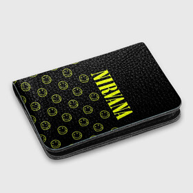 Картхолдер с принтом с принтом Nirvana 2 в Ухте, натуральная матовая кожа | размер 7,3 х 10 см; кардхолдер имеет 4 кармана для карт; | cobain | kurt | kurt cobain | nirvana | rock | smile | гитара | кобейн | курт | курт кобейн | нирвана | рок