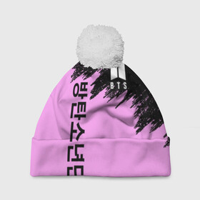 Шапка 3D c помпоном с принтом BTS в Ухте, 100% полиэстер | универсальный размер, печать по всей поверхности изделия | bangtan boys | bt21 | bts | bts army | bts stickers | j hope | jimin | jin | jungkook | k pop | rap monster | rapmon | suga | v | бтс | корея | стикеры bts