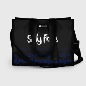 Сумка-шоппер 3D с принтом Sally Face (24) в Ухте, 100% полиэстер | застегивается на металлическую кнопку; внутренний карман застегивается на молнию. Стенки укреплены специальным мягким материалом, чтобы защитить содержимое от несильных ударов
 | face | fisher | larry johnson | mask | sally | sally face | sally fisher | демоны | духи | маска | призраки | салли | салли фейс | салли фишер | фейс