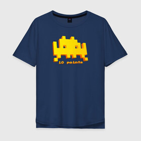 Мужская футболка хлопок Oversize с принтом Galaga в Ухте, 100% хлопок | свободный крой, круглый ворот, “спинка” длиннее передней части | atari | galaga | galaxian | it crowd | nintendo | nintendo nes | old game | space invaders | денди | компьютерщики | майка роя | старые игры