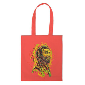 Шоппер 3D с принтом RastaArt в Ухте, 100% полиэстер | Плотность: 200 г/м2; Размер: 34×35 см; Высота лямок: 30 см | art | bob marley | cannabis | rasta | rastaman | reggae | reggy | weed | боб марли | раста | растаман | регги | рэгги