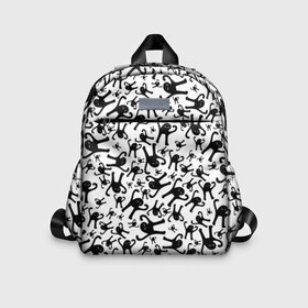 Детский рюкзак 3D с принтом ЪУЪ СЪУКА в Ухте, 100% полиэстер | лямки с регулируемой длиной, сверху петелька, чтобы рюкзак можно было повесить на вешалку. Основное отделение закрывается на молнию, как и внешний карман. Внутри дополнительный карман. По бокам два дополнительных кармашка | truxkot19 | интернет | кот | мем | мем с котом | прикол | съука | сьука | у ска | черный кот | ъуъ