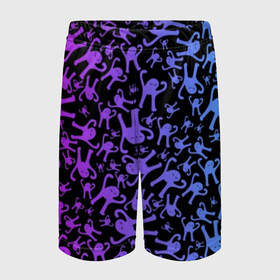 Детские спортивные шорты 3D с принтом ЪУЪ СЪУКА в Ухте,  100% полиэстер
 | пояс оформлен широкой мягкой резинкой, ткань тянется
 | truxkot19 | интернет | кот | мем | мем с котом | прикол | съука | сьука | у ска | черный кот | ъуъ