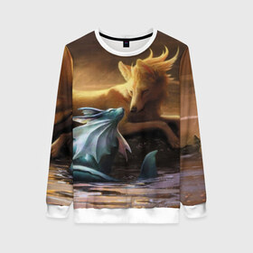 Женский свитшот 3D с принтом PokeLove в Ухте, 100% полиэстер с мягким внутренним слоем | круглый вырез горловины, мягкая резинка на манжетах и поясе, свободная посадка по фигуре | detective pikachu | instinct | mystic | pikachu | pokeball | pokemon | pokemon go | valor | вейлор | детектив пикачу | инстинкт | мистик | пикачу | покебол | покемон | покемон гоу