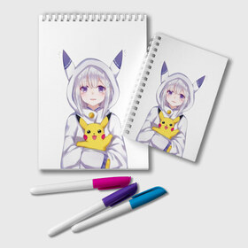 Блокнот с принтом My Pika в Ухте, 100% бумага | 48 листов, плотность листов — 60 г/м2, плотность картонной обложки — 250 г/м2. Листы скреплены удобной пружинной спиралью. Цвет линий — светло-серый
 | Тематика изображения на принте: detective pikachu | instinct | mystic | pikachu | pokeball | pokemon | pokemon go | valor | вейлор | детектив пикачу | инстинкт | мистик | пикачу | покебол | покемон | покемон го