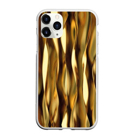 Чехол для iPhone 11 Pro матовый с принтом Золотые волны в Ухте, Силикон |  | abstraction | cool | glitter | gold | lines | luxury | metal | ribbons | shine | texture | абстракция | блеск | волны | золото | круто | ленты | линии | металл | прикольно | роскошь | сиять | текстура